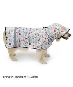 PET PARADISE スヌーピー レインコート 透明フード付き 《アメリカンビンテージ柄》 中型犬 大型犬