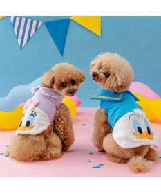 PET PARADISE ディズニー ドナルドダック 顔 ふわ トレーナー 小型犬