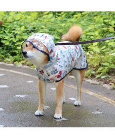 PET PARADISE スヌーピー レインコート 透明フード付き 《アメリカンビンテージ柄》 中型犬 大型犬