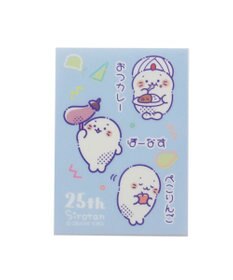 Mother garden しろたん どこでも一緒しろたんステッカー 3枚セット 《ダジャレフルーツ/ダジャレ食べ物/ダジャレしろたん》