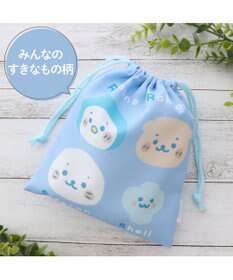 Mother garden しろたん 巾着 18×20cm 《みんなのすきなもの柄 》 【単品】