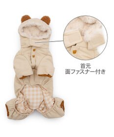PET PARADISE ペットパラダイス くまちゃん 刺繍 綿入り ロンパース 小型犬