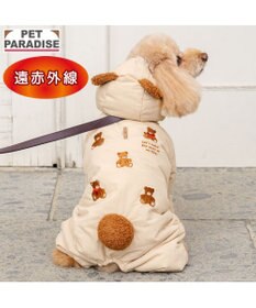 PET PARADISE ペットパラダイス くまちゃん 刺繍 綿入り ロンパース 小型犬