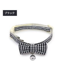 PET PARADISE ペットパラダイス 猫 首輪 ギンガムチェック 《ブラック》 小サイズ/中サイズ