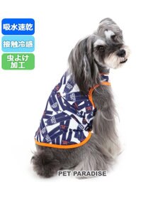 PET PARADISE 犬 夏服 ひんやり クール ペットパラダイス Lee クール 接触冷感 虫よけ ジーンズプリント タンクトップ 〔小型犬〕 超小型犬 小型犬 天竺 ひんやり 夏 涼感 冷却 吸水速乾 クールマックス