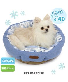 PET PARADISE 接触冷感 ネイティブ 丸型 カドラーベッド（45cm）