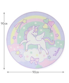 Mother garden マザーガーデン ユニコーン ラグマット 円形 90cm