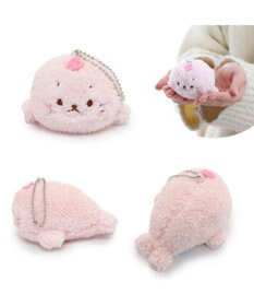 Mother garden しろたん マスコットキーホルダー 《桜 ふんわり》 10cm