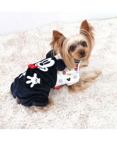 ペットパラダイスDisney ミッキーマウス 犬服オーバーオール他 2点セット ディズニー ミッキーマウス お揃いロンパース 小型犬 / PET