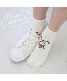 Mother garden しろたん スニーカー丈ソックス 3足セット 21～24cm 《顔ぼんアイス/お友達カラフル/お友達フェイス》