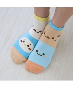 Mother garden しろたん スニーカー丈ソックス 3足セット 21～24cm 《顔ぼんアイス/お友達カラフル/お友達フェイス》