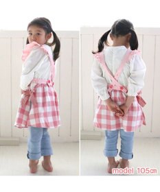 Mother garden マザーガーデン 野いちご フリルエプロン 90cm~110cm ポケット付き