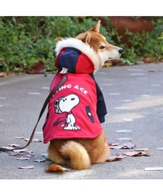 PET PARADISE スヌーピー 遠赤外線 コート 《ボルドー》 中型犬 大型犬