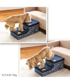 PET PARADISE スヌーピー デニム風ステップ 2段