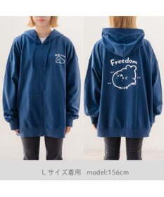 Mother garden しろたん 長袖 ジップパーカー 《フリーダム》 ユニセックス