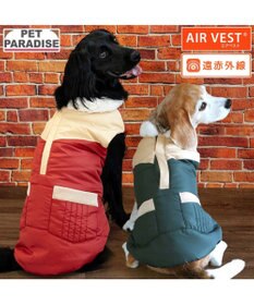 PET PARADISE ペットパラダイス 保温 エアベスト レッド 中型犬 大型犬