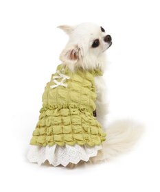 PET PARADISE ペットパラダイス ぽこぽこ ワンピース 《イエロー》 小型犬