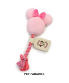 PET PARADISE ディズニー ミニーマウス 風船ロープ トイ 《ピンク》 小型犬