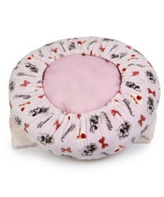 PET PARADISE ディズニー ミニーマウス 丸形寝袋 遠赤外線 《ケーキ柄》 60cm