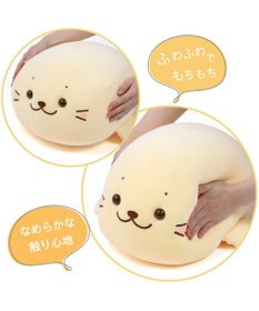 Mother garden しろたん ふわもち 抱き枕  55cm みるくカラー 《カスタードみるく》 単品