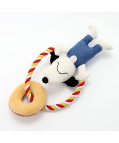 PET PARADISE スヌーピー ドーナツ ロープ トイ