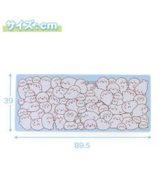 Mother garden しろたん つみつみ柄 デスクマット マウス対応 89.5×39cm