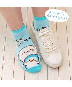 Mother garden しろたん スニーカー丈ソックス　3足セット 《顔ぼん/いっぱいいるよ/まかせておねがい》 21～24cm