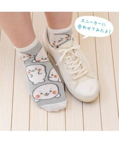 Mother garden しろたん スニーカー丈ソックス　3足セット 《顔ぼん/いっぱいいるよ/まかせておねがい》 21～24cm