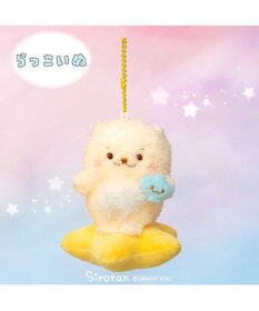 しろたん Babyベビーしろたん ついてきちゃうしろたん　らっこいぬキーホルダー しろたん ついてきちゃうしろたん 《にっこりついたん