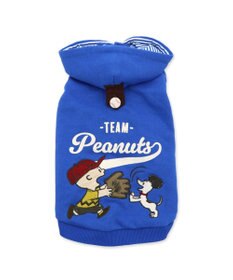 PET PARADISE スヌーピー 野球パーカー 《 ビンテージ 柄》 ブルー 小型犬
