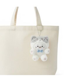 Mother garden しろたん 猫キーホルダー 《ハチワレ》 単品