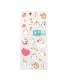 Mother garden マザーガーデン MOLANG モラン いっぱいシール 3枚セット ≪おでかけ スイーツ ホリディー≫