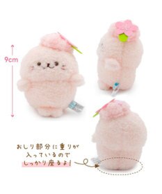 Mother garden しろたん 桜 ぽてぽてマスコット 《しろたん》 単品