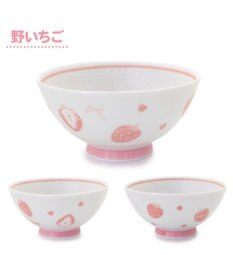 マザーガーデン 野いちご くっつきにくい ご飯茶碗 小盛 ピンク