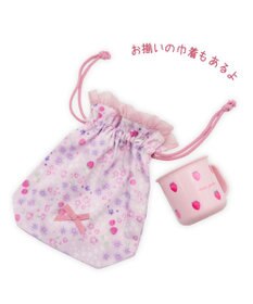 Mother garden マザーガーデン 野いちご プラ耐熱コップ 《レトロストロベリー柄》