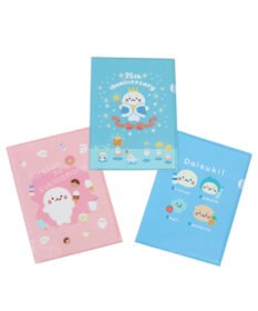 たいち　キャンペーン　A4三枚セット しろたん A4クリアファイル 3点セット 《25周年にっこりパレード
