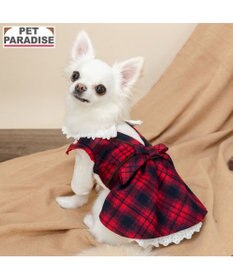 PET PARADISE ペットパラダイス チェック ワンピース 小型犬