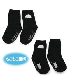 Mother garden しろたん スニーカー丈 クルー丈　靴下 13cm~16cm 2足セット 《しろたんもこもこ顔柄 しろたん顔ぼん柄ベージュ》