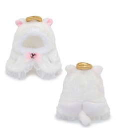Mother garden しろたん ついてきちゃうしろたん マスコット用着せ替え服 にゃんこポンチョ 《てんし》 単品
