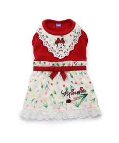 PET PARADISE 犬の服 犬 ディズニー ミニーマウス ワンピース 【小型犬】 チューリップ