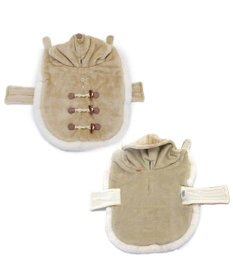 PET PARADISE ペットパラダイス ダッフルポンチョ 《ホワイト》 小型犬