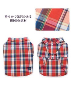 PET PARADISE 犬の服 犬 シャツ J.PRESS 【小型犬】 赤 チェック