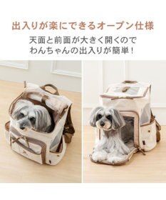 PET PARADISE ペットパラダイス くまちゃん帆布 ハグ＆リュック Ｌ 小型犬