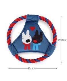 PET PARADISE リサとガスパール  ロープフリスビー トイ