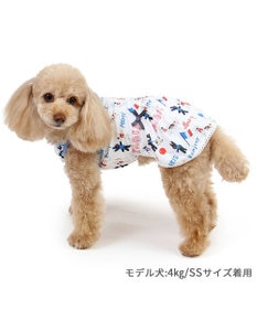 PET PARADISE リサとガスパール エコメイド 天竺 ワンピース 《パリ柄》 小型犬