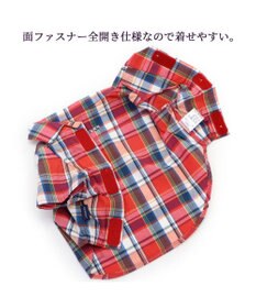 PET PARADISE 犬の服 犬 シャツ J.PRESS 【小型犬】 赤 チェック