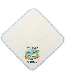 Mother garden しろたん ミニタオル 《スーツケ柄　白》