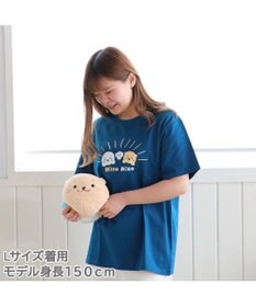 Mother garden しろたん Tシャツ 半袖 《Nicco Nico柄》 紺色　S/M/L/XL レディース メンズ ユニセックス 男女兼用 半袖 あざらし アザラシ かわいい キャラクター マザーガーデン #しろたんＴシャツ2021 父の日 父の日ギフト