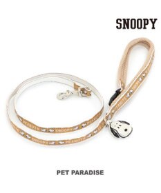PET PARADISE スヌーピー フェイス チャーム付き リード 【４Ｓ~３Ｓ】
