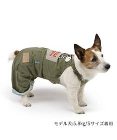 PET PARADISE スヌーピー ビーグルスカウト オーバーオール 《キャンプ柄》 小型犬